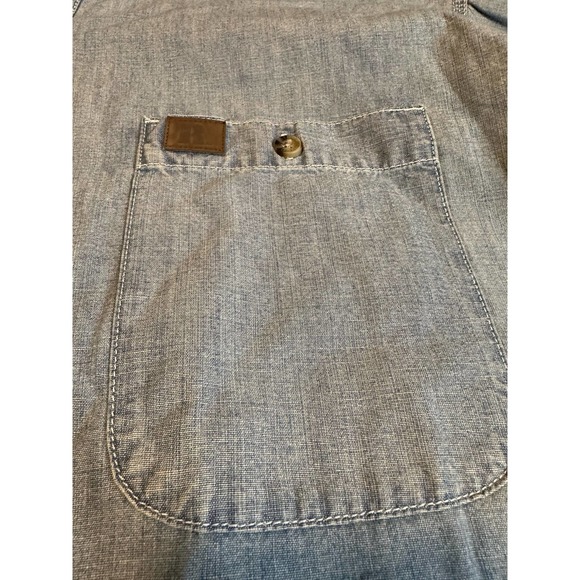 Wrangler Mens Workwear Denium button down short sleeve shirt-2xl - Picture 4 of 11